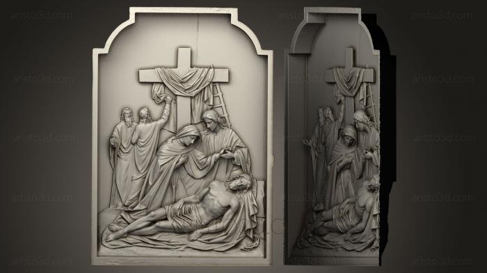 High reliefs and bas-reliefs, historical and religious (GRLFH_0166) 3D model for CNC machine